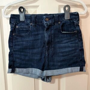 American Eagle Curvy Super Hi-Rise Shortie Denim Women's Shorts